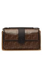 Fendi Double F Leather Baguette Bag
