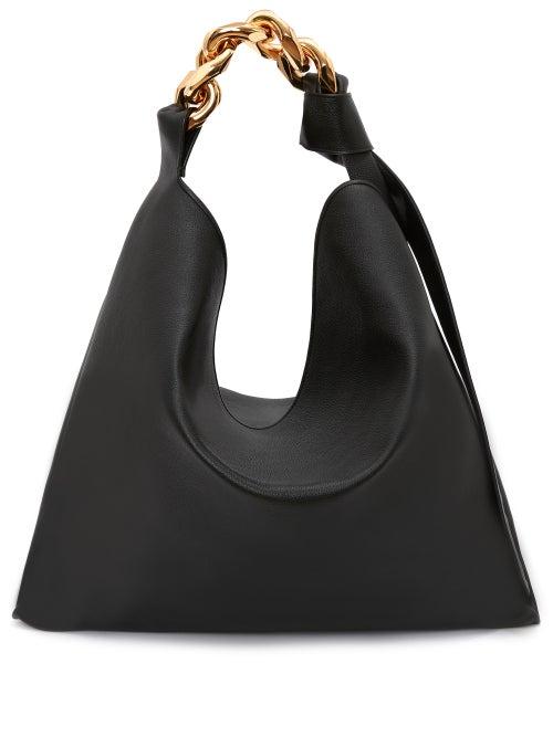 Jw Anderson - Medium Chain-strap Leather Shoulder Bag - Womens - Black