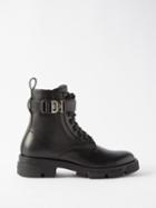Givenchy - Terra 4g-buckled Leather Boots - Mens - Black