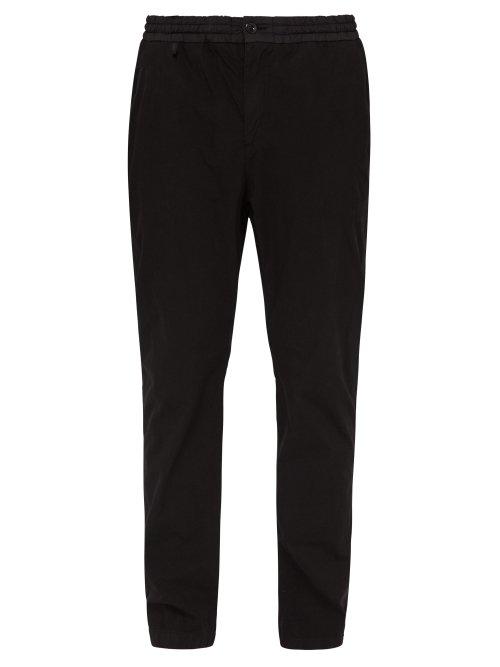 Matchesfashion.com C.p. Company - Straight Leg Cotton Blend Track Pants - Mens - Black