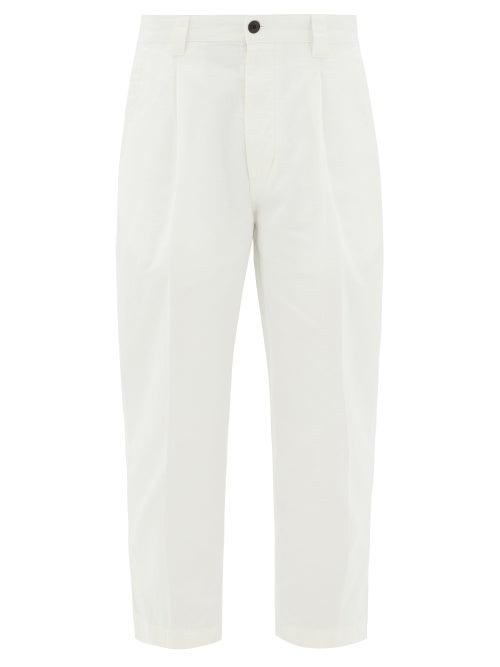Matchesfashion.com Albam - Cropped Cotton-ripstop Trousers - Mens - Cream