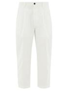 Matchesfashion.com Albam - Cropped Cotton-ripstop Trousers - Mens - Cream
