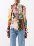 Marques'almeida - Asymmetric Patchwork Shirt - Womens - Multi