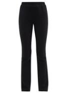 Albus Lumen - Elasticated-waist Cotton-muslin Trousers - Womens - Black
