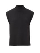 Matchesfashion.com Cefinn - Janice Roll-neck Sleeveless Wool-blend Sweater - Womens - Black