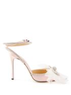 Mach & Mach - Double Bow Crystal-embellished Silk-satin Pumps - Womens - Pink