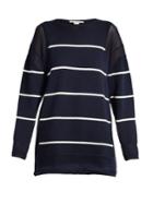 Stella Mccartney Deconstructed Striped Cotton Sweater