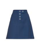 Trademark Snap Stretch-twill Mini Skirt