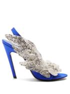 Matchesfashion.com Balenciaga - Talon Slash Pumps - Womens - Blue
