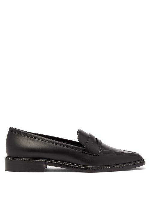 Matchesfashion.com Fabrizio Viti - Penny Leather Loafers - Womens - Black