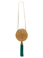 Matchesfashion.com Wai Wai - Balaio Tasselled Woven Rattan Bag - Womens - Green