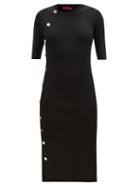 Altuzarra - Minamoto Side-button Midi Dress - Womens - Black