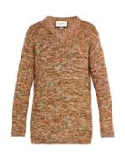 Matchesfashion.com Gucci - V Neck Wool Blend Sweater - Mens - Brown
