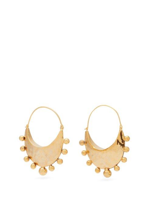 Matchesfashion.com Wai Wai - X Betina De Luca Yehia Hoop Earrings - Womens - Gold