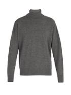 Matchesfashion.com Ami - Oversized Roll Neck Sweater - Mens - Grey