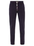Orlebar Brown - Quentin Cotton-terry Trousers - Mens - Navy