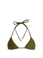 Matchesfashion.com Matteau - The String Triangle Bikini Top - Womens - Khaki