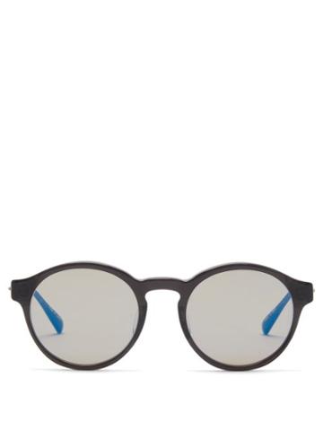 Matchesfashion.com 817 Blanc Lnt - Round Acetate Sunglasses - Mens - Black