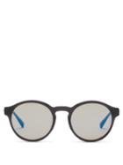 Matchesfashion.com 817 Blanc Lnt - Round Acetate Sunglasses - Mens - Black