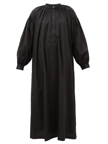 Matchesfashion.com Su Paris - Mayunga Cotton-poplin Tunic Dress - Womens - Black
