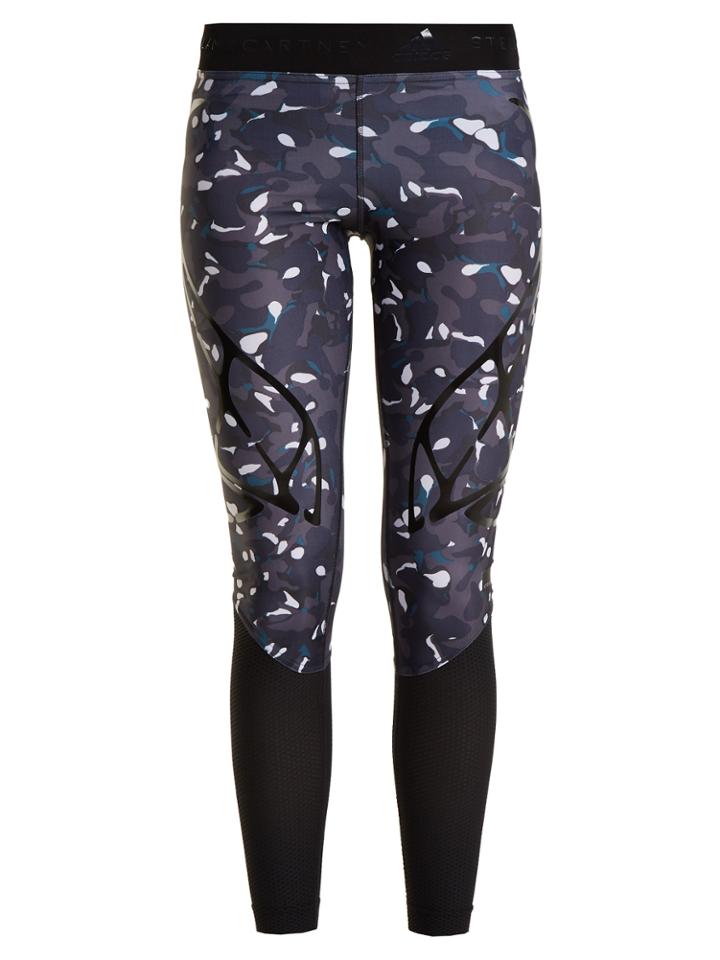 Adidas By Stella Mccartney Run Sprintweb-print Performance Leggings