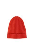 Matchesfashion.com Colville - Ribbed Knit Merino Wool Beanie Hat - Womens - Orange