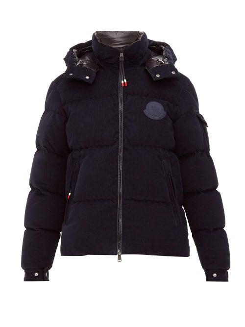 Matchesfashion.com 2 Moncler 1952 - Frares Down Filled Corduroy Jacket - Mens - Navy
