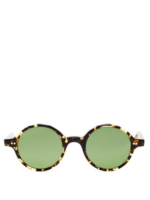 Monc - Lkka Round Bio-acetate Sunglasses - Mens - Brown