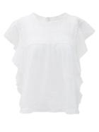 Matchesfashion.com Isabel Marant Toile - Layona Pintucked Cotton Blouse - Womens - White