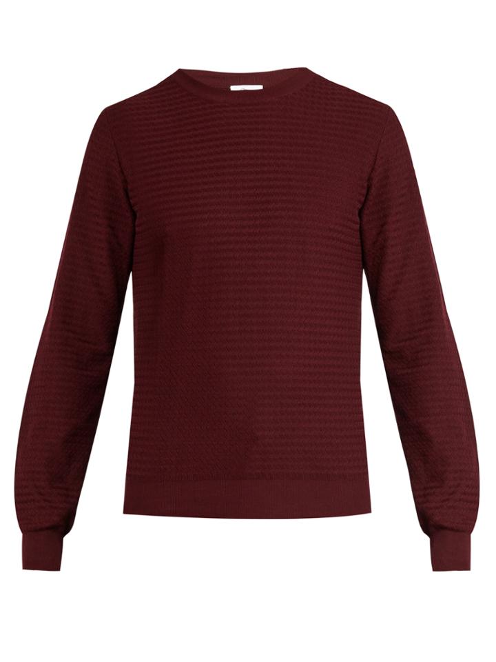 Brioni Zigzag Waffle-knit Cotton Sweater