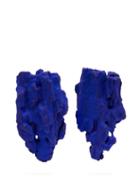 Matchesfashion.com Ingy Stockholm - Object 56 Mismatched Painted Wood Earrings - Womens - Blue