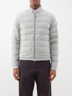 Moncler - Acorus Quilted Down Jacket - Mens - Grey