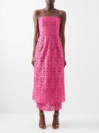 Emilia Wickstead - Jasmine Guipure Lace Dress - Womens - Pink