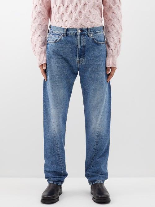Sfr - Twisted-leg Jeans - Mens - Blue