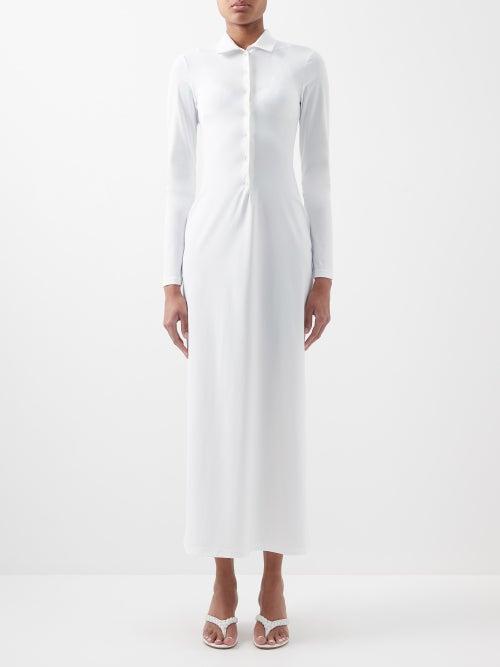 Christopher Esber - Jersey Shirt Dress - Womens - White