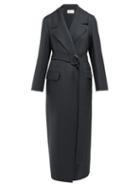 Matchesfashion.com The Row - Newen Wool Blend Coat - Womens - Dark Green