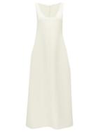Matchesfashion.com The Row - Lee Scoop-neck Wool Maxi Dress - Womens - Ivory