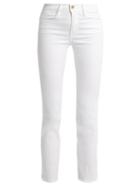 Matchesfashion.com Frame - Le High Straight Leg Cropped Jeans - Womens - White