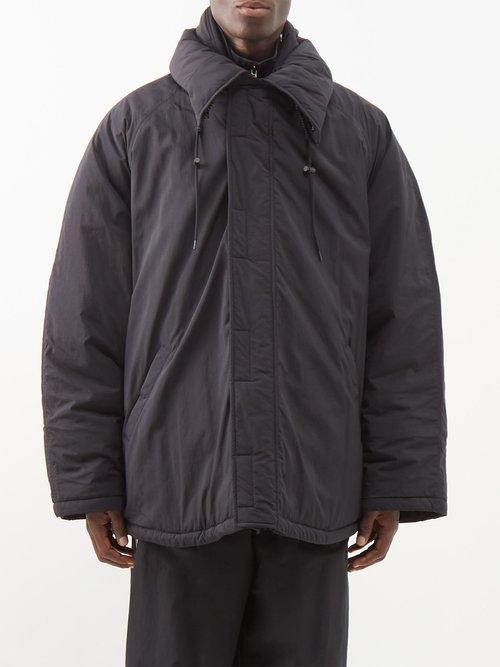 Balenciaga - Logo-embroidered Padded-shell Parka - Mens - Black