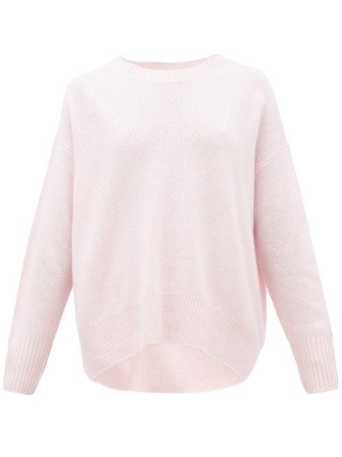 Matchesfashion.com Allude - Draped Cashmere Sweater - Womens - Pink