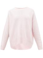 Matchesfashion.com Allude - Draped Cashmere Sweater - Womens - Pink