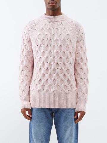 Sfr - Alain Alpaca-blend Sweater - Mens - Pink