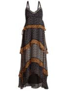 Proenza Schouler Mini Leopard-print Sleeveless Silk-crepe Gown