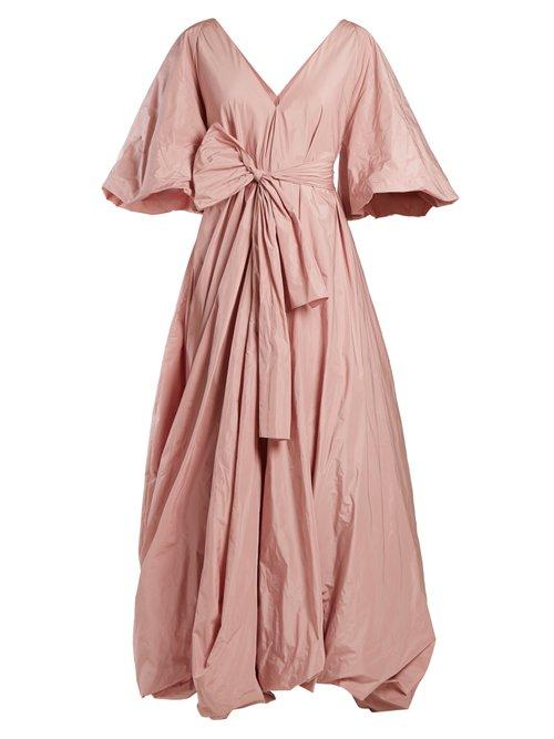 Matchesfashion.com The Row - Leegan Tie Waist Taffeta Gown - Womens - Light Pink