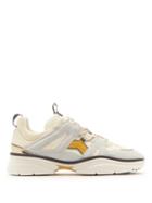 Matchesfashion.com Isabel Marant - Kindka Low Top Leather And Suede Trainers - Mens - White Multi