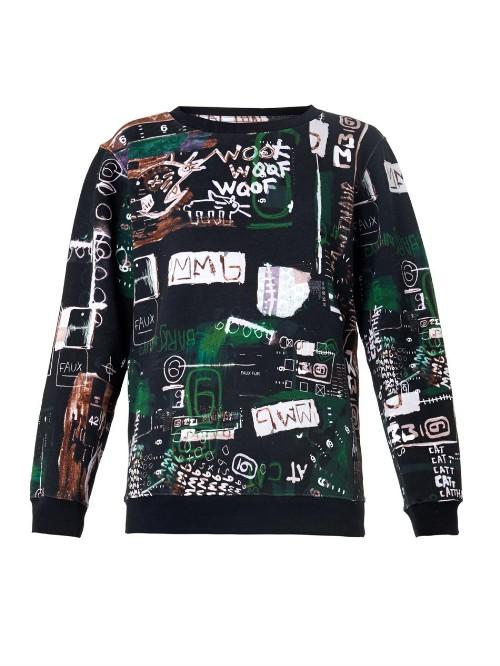 Mm6 By Maison Margiela Urban Art-print Sweatshirt