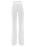 Matchesfashion.com Andrew Gn - High Rise Wide Leg Trousers - Womens - White