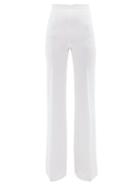 Matchesfashion.com Andrew Gn - High Rise Wide Leg Trousers - Womens - White