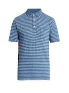 Faherty Multi-striped Cotton Polo Shirt