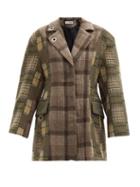 Matchesfashion.com Rave Review - Single-breasted Checked Deadstock-wool Blazer - Womens - Khaki Multi